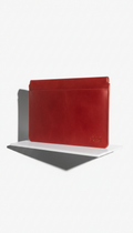 Gallery Red Vegan Leather Laptop Sleeve
