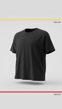 Deep black relaxed fit tee